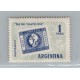 ARGENTINA 1959 GJ 1157b ESTAMPILLA NUEVA MINT S CON COLITA U$ 8